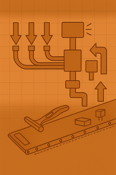 Thiết kế hệ thống cấp phôi khí nén có khả năng phân loại chi tiết theo trạng thái và hướng lắp ráp sử dụng cảm biến tích hợp và cơ cấu điều chỉnh thích nghi nâng cao