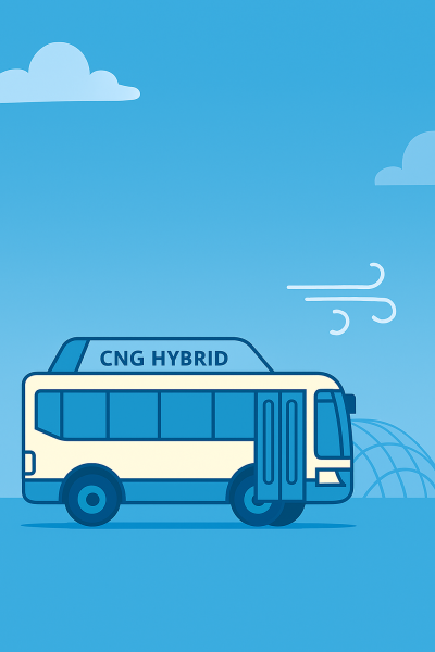 Hệ thống lai khí nén - khí thiên nhiên nén như một giải pháp năng lượng cho xe buýt: Đánh giá so sánh