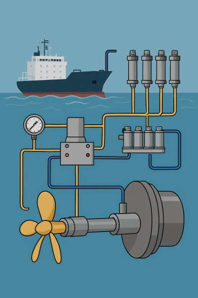 Thiết kế hệ thống điều khiển khí nén cho bước chân vịt tàu thủy