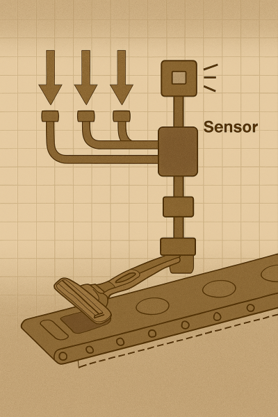 Thiết kế hệ thống cấp phôi khí nén tích hợp cảm biến cho chi tiết nhẹ có hình dạng bất đối xứng