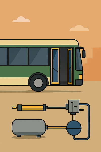 Thiết kế hệ thống điều khiển khí nén cho cơ cấu đóng mở cửa xe buýt