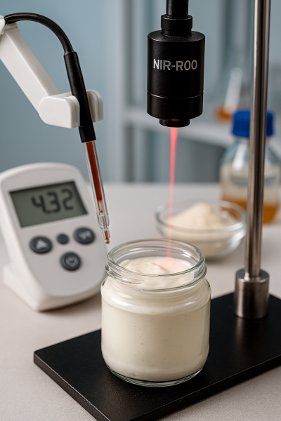 Kiểm soát quá trình lên men sữa chua bằng cảm biến tán xạ ánh sáng cận hồng ngoại