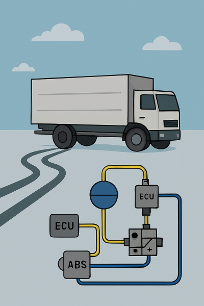 Nghiên cứu đề xuất mô hình hệ thống chống trượt quay bánh xe chủ động dựa trên hệ thống phanh khí nén có ABS