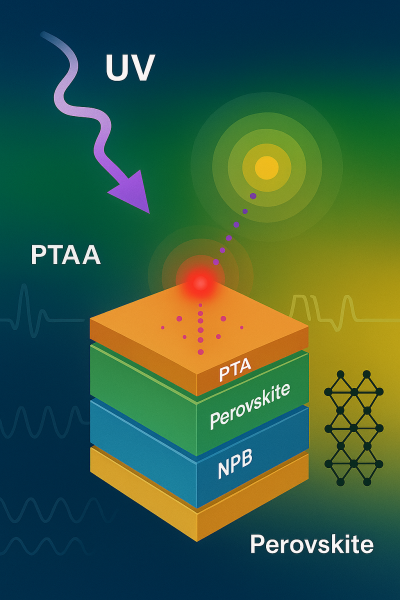 Kỹ thuật giao diện và chuyển đổi ánh sáng tử ngoại trong pin mặt trời perovskite hiệu suất cao