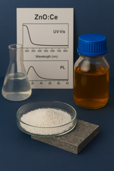 Tổng hợp và khảo sát tính chất quang của vật liệu nano ZnO pha tạp Ce bằng phương pháp sol-gel