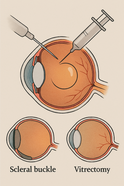 Đánh giá lại vai trò của khí nén trong phẫu thuật bong võng mạc