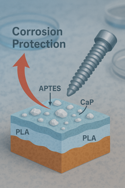 Chế tạo và tính chất chống ăn mòn của lớp phủ composite mới APTES-CaP/PLA trên hợp kim AZ60 Mg