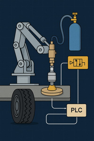 Nghiên cứu hệ thống điều khiển lực đánh bóng khí nén dựa trên van đóng/mở tốc độ cao với điều khiển PWM