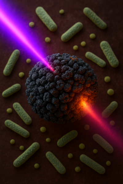 Sulf hóa tại chỗ vật liệu khung hữu cơ kim loại nền đồng để tiệt trùng nhanh bằng ánh sáng cận hồng ngoại