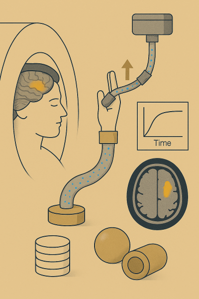 Thiết bị kích thích dựa trên cơ nhân tạo khí nén cho lập bản đồ cảm giác vận động bằng fMRI thụ động ở bệnh nhân u não