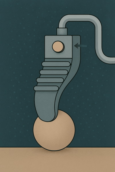 Cảm biến mềm khí nén mới đo lực tiếp xúc và độ cong của ngón tay mềm