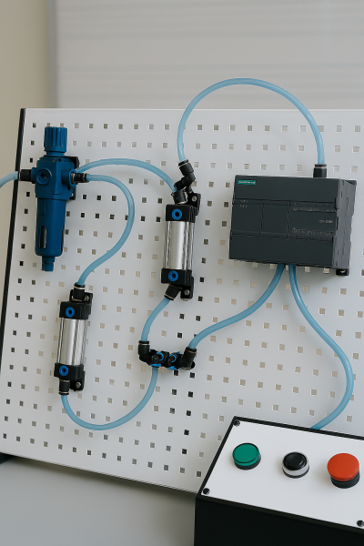 Nghiên cứu, chế tạo bộ thí nghiệm hệ thống khí nén kết hợp PLC S7-200 phục vụ công tác giảng dạy