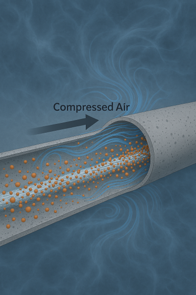 Mô phỏng CFD-DEM quá trình vận chuyển khí nén trong ống ngang