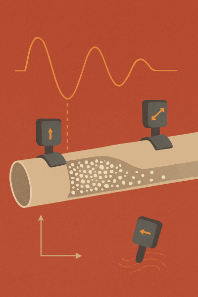 Quan sát dòng chảy dạng slug trong vận chuyển khí nén pha đặc bằng cảm biến IMU