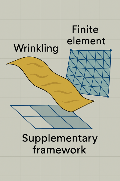 Mô hình nhăn cho màng khí nén và khung tính toán bổ sung