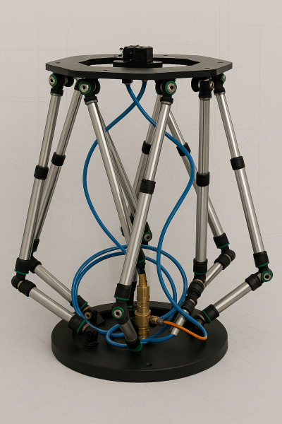 Điều khiển bám quỹ đạo cho robot song song Gough-Stewart 6 bậc tự do sử dụng bộ điều khiển Backstepping-Sliding Mode và phương pháp động học thuận bán hình học