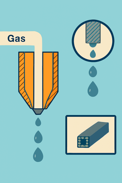 Nghiên cứu cơ chế tạo giọt nhôm nhỏ hơn đường kính vòi phun bằng công nghệ khí nén theo yêu cầu